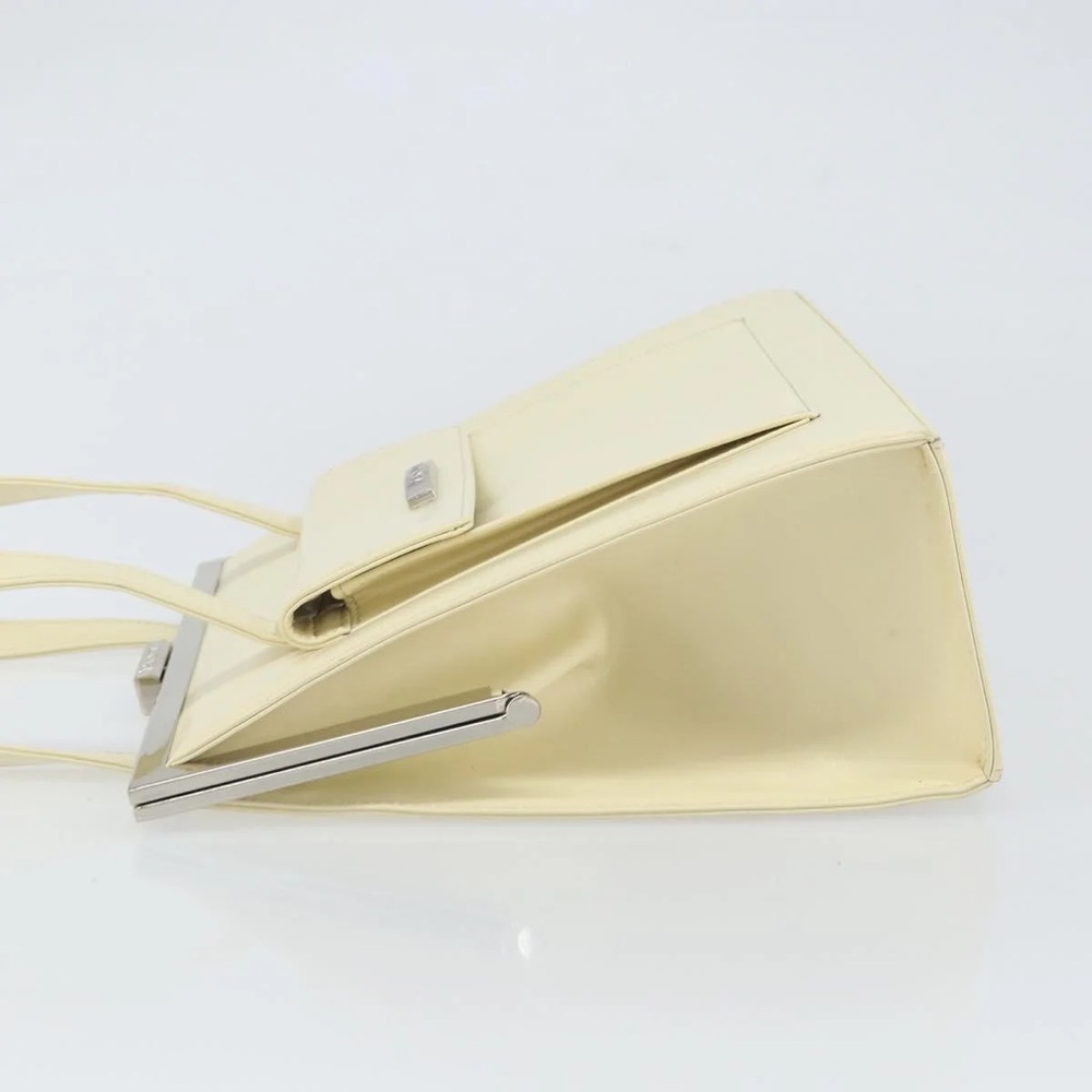 Yves Saint Laurent Cream Leather Hand Bag - Picture 4 of 12